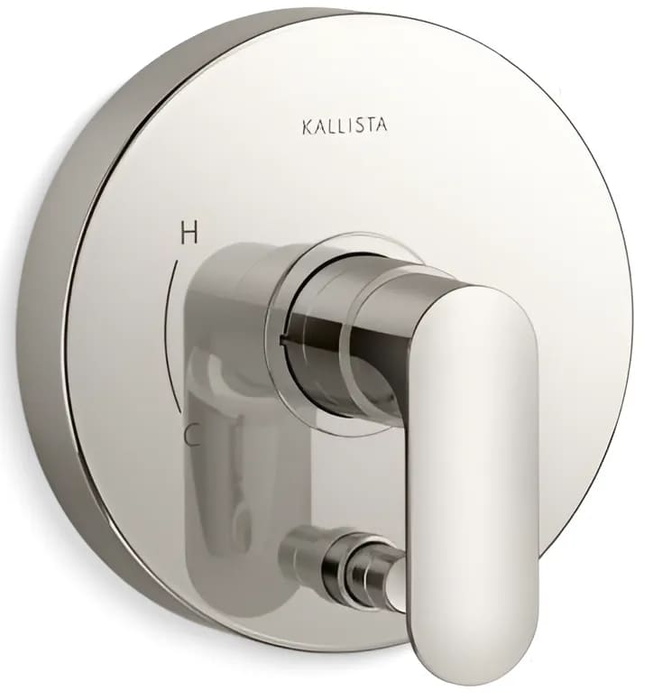 Mặt nạ điều khiển đơn và chuyển hướng sen tắm Chrome Kallista P34131-LV-CP