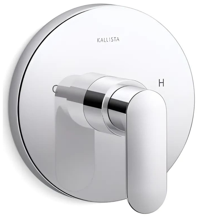 Mặt nạ điều chỉnh nhiệt độ sen tắm âm tường Nickel Kallista P34132-LV-SN