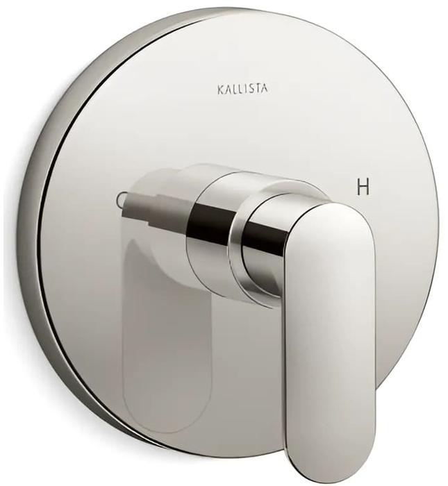 Mặt nạ điều chỉnh nhiệt độ sen tắm âm tường Nickel Kallista P34132-LV-SN