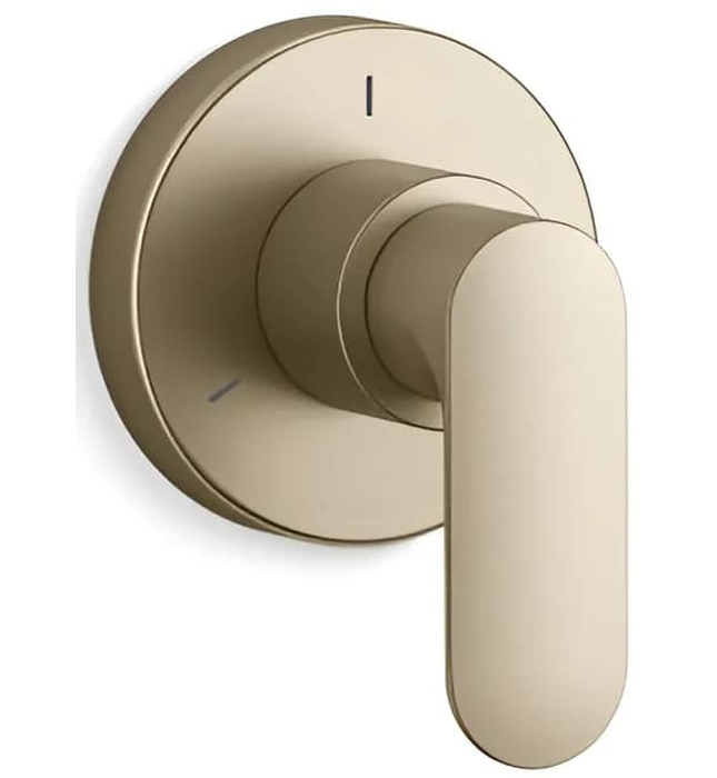 Mặt nạ chuyển đổi hướng nước sen tắm âm tường Nickel Kallista P34133-LV-SN