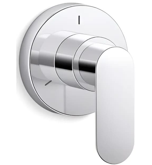 Mặt nạ chuyển đổi hướng nước sen tắm âm tường Nickel Kallista P34133-LV-SN