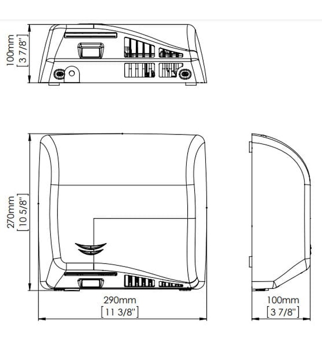 Máy sấy tay đôi siêu tốc cảm biến Mediclinics M17AB