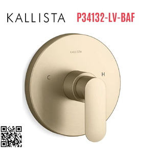 Van điều chỉnh nhiệt độ vàng Kallista P34132-LV-BAF
