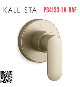 Van chuyển đổi lưu lượng nước vàng Kallista P34133-LV-BAF