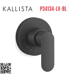 Van điều khiển âm lượng đen Kallista P34134-LV-BL