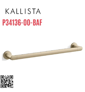 Thanh treo khăn đơn 18" màu vàng Kallista P34136-00-BAF