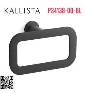 Vòng treo khăn màu đen Kallista P34138-00-BL