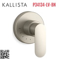 Mặt nạ điều khiển âm lượng sen tắm Nickel Kallista P34134-LV-BN