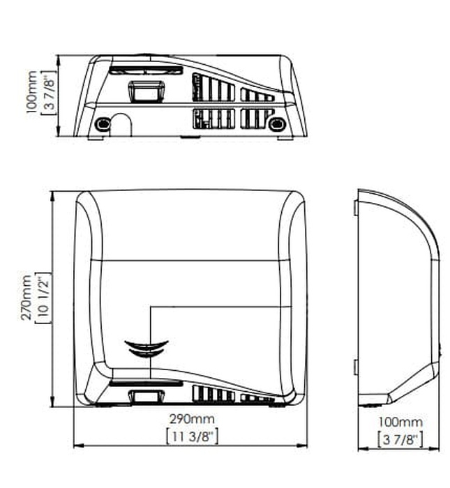 Máy sấy tay đôi siêu tốc cảm biến Mediclinics M06A