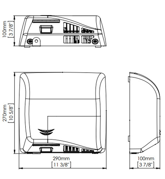 Máy sấy tay đôi siêu tốc cảm biến Mediclinics M17ACS
