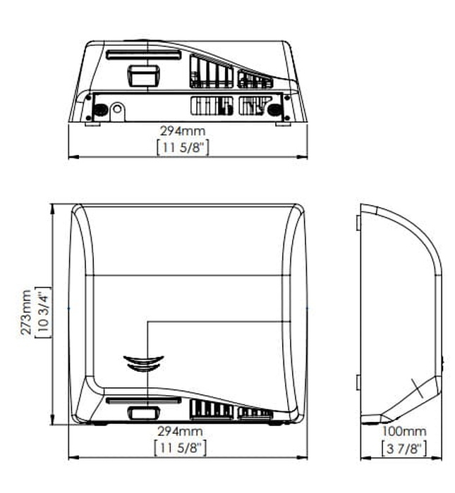 Máy sấy tay đôi siêu tốc cảm biến Mediclinics M17AF