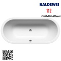 Bồn tắm xây 1.6m thép tráng men KALDEWEI CLASSIC DUO OVAL 112