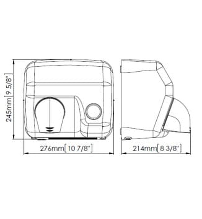 Máy sấy tay siêu tốc cảm biến Saniflow Mediclinics E05CS
