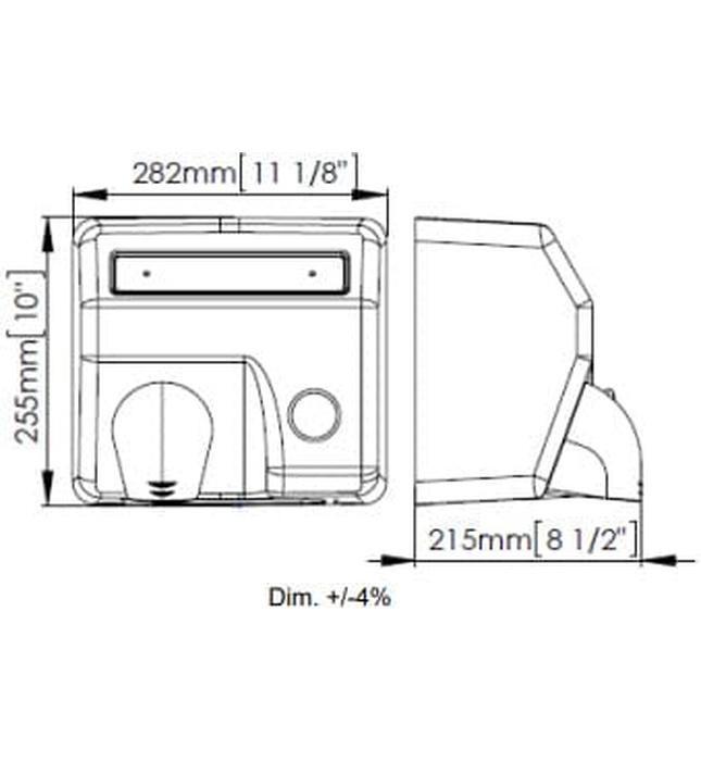 Máy sấy tay siêu tốc nút nhấn Saniflow Mediclinics E85