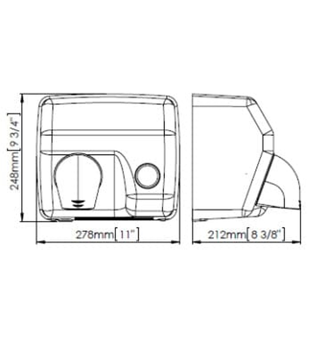Máy sấy tay đôi siêu tốc cảm biến Saniflow Mediclinics E88