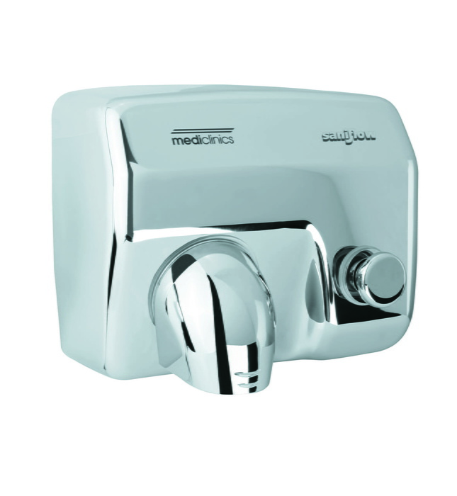 Máy sấy tay đôi siêu tốc nút nhấn Saniflow Mediclinics E88C