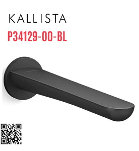 Đầu xả bồn tắm gắn tường màu đen Kallista P34129-00-BL
