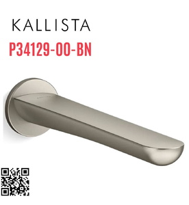 Đầu xả bồn tắm gắn tường Nickel Kallista P34129-00-BN