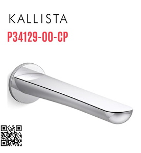 Đầu xả bồn tắm gắn tường Chrome Kallista P34129-00-CP