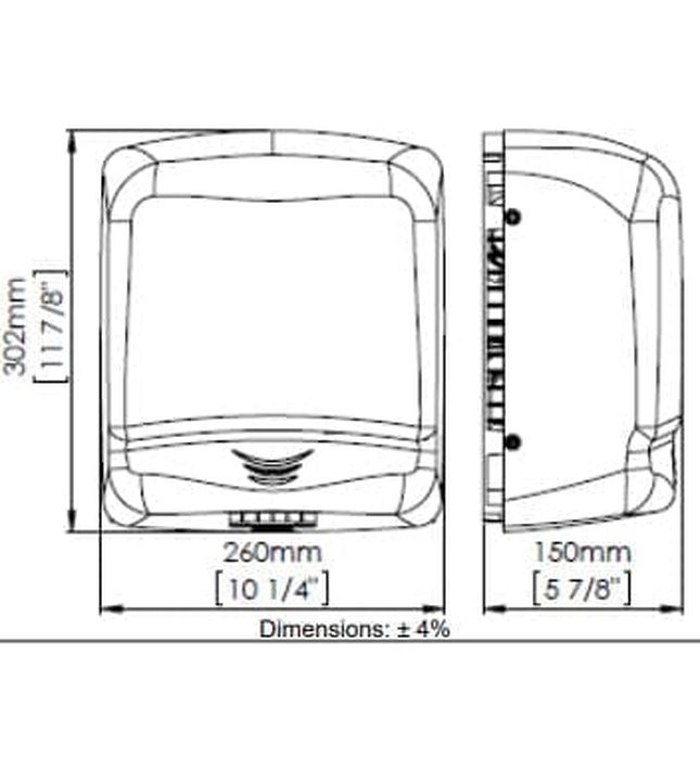 Máy sấy tay siêu tốc cảm biến Optima Mediclinics M99AC