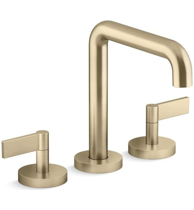 Vòi bồn tắm thân cao nóng lạnh Nickel Kallista P21802-LV-SN