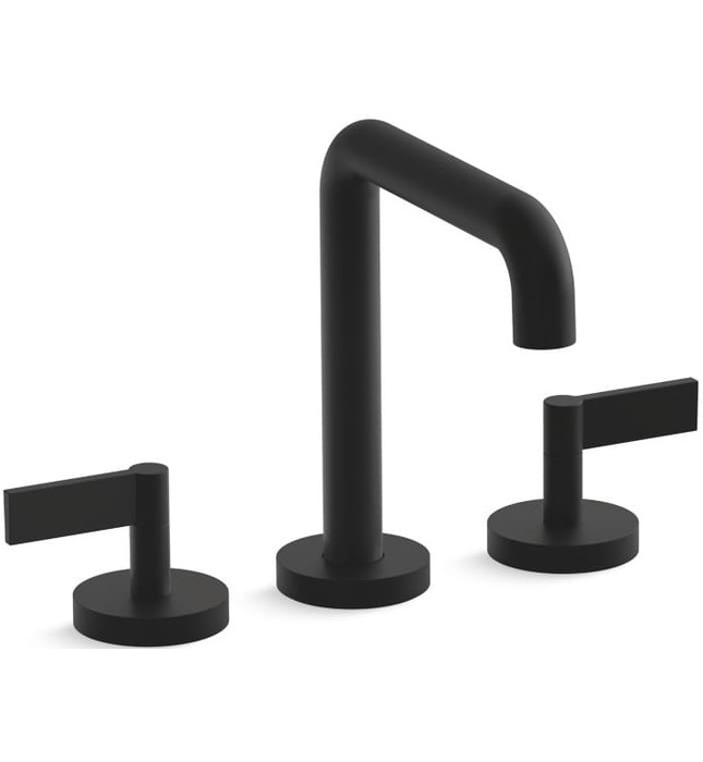 Vòi bồn tắm thân cao nóng lạnh xanh đen Kallista P21802-LV-GN