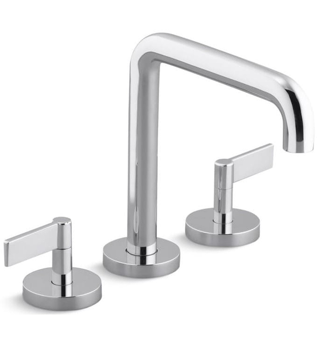 Vòi bồn tắm thân cao nóng lạnh Nickel Kallista P21802-LV-SN