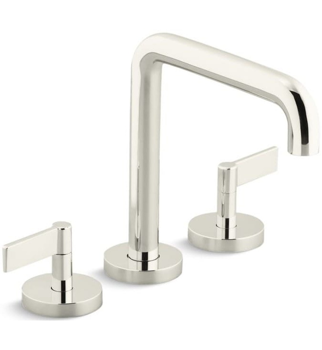 Vòi bồn tắm thân cao nóng lạnh Nickel Kallista P21802-LV-BN