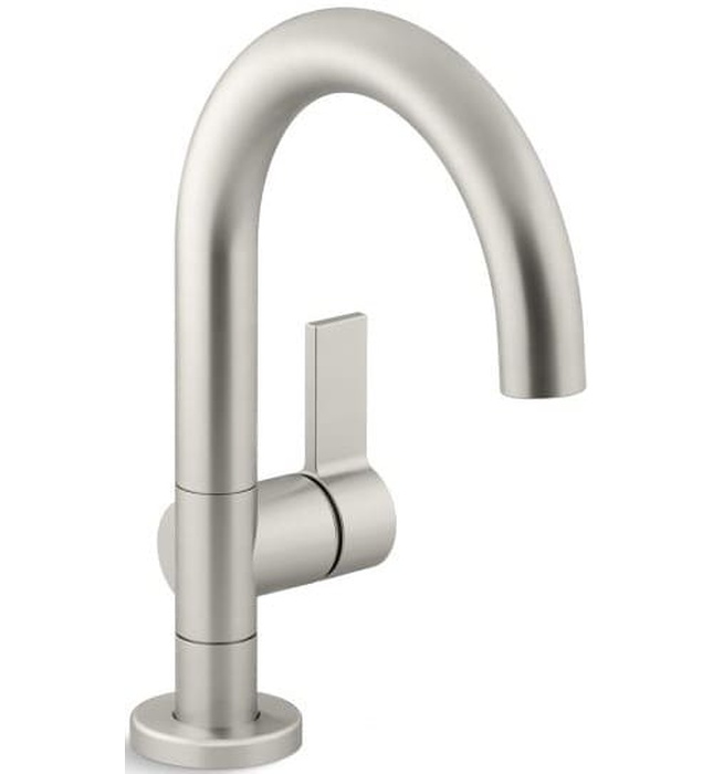 Vòi chậu rửa mặt nóng lạnh 1 chân xanh đen Kallista P24409-00-GN