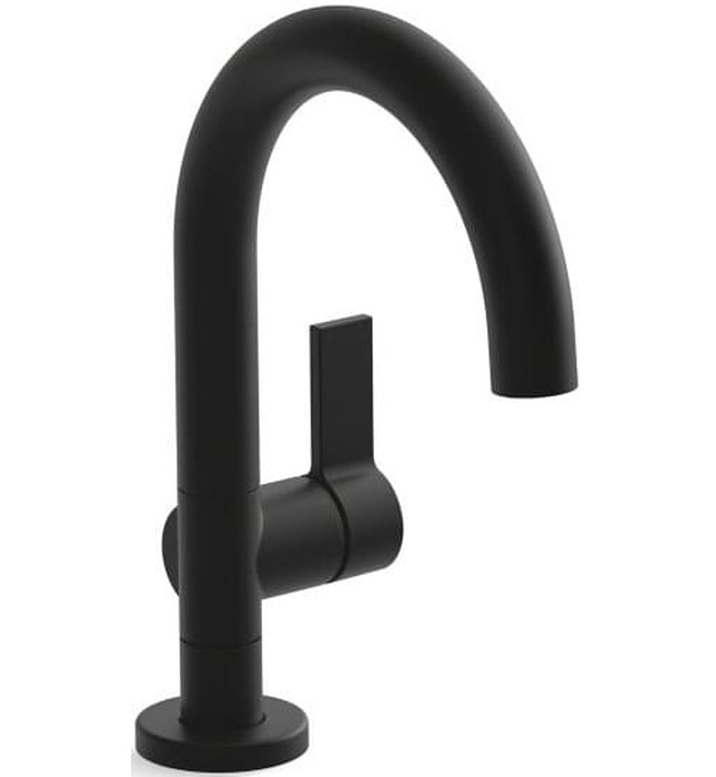 Vòi chậu rửa mặt nóng lạnh 1 chân Nickel Kallista P24409-00-AG