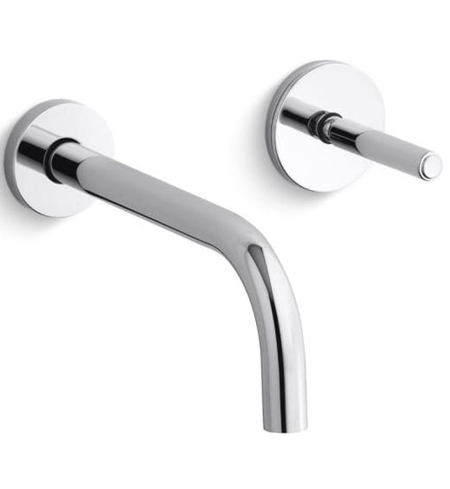 Vòi rửa mặt âm tường nóng lạnh đen Kallista P24412-00-BL