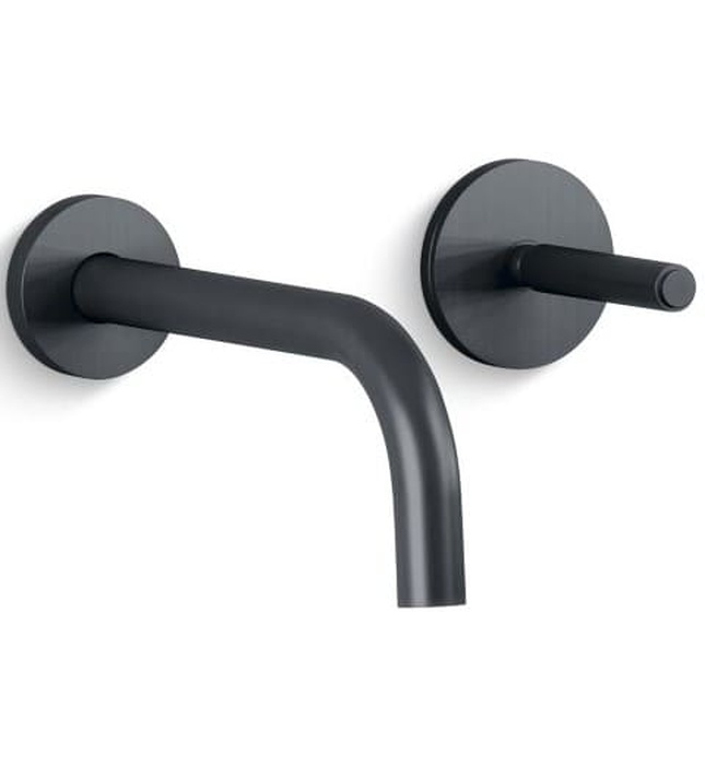 Vòi rửa mặt âm tường nóng lạnh đen Kallista P24412-00-BL