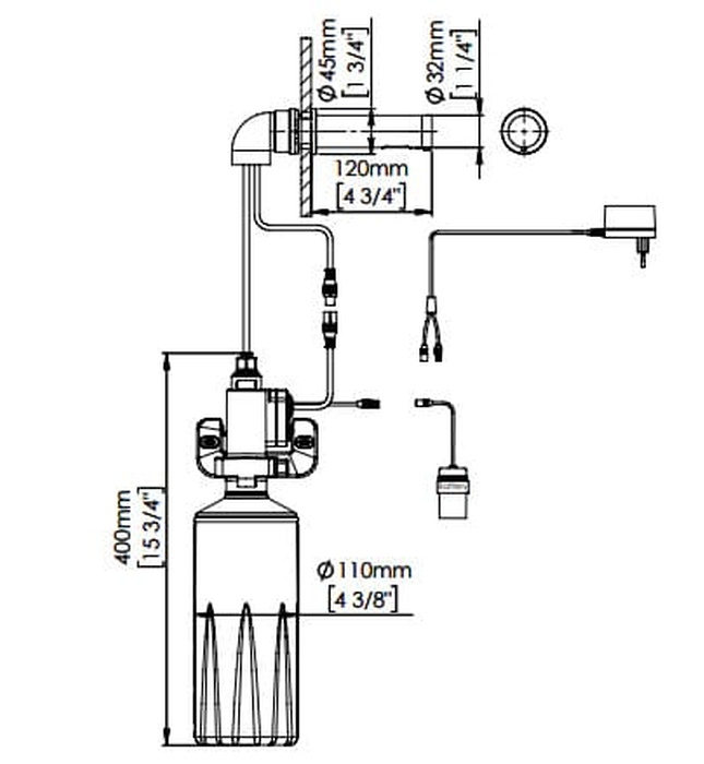 Máy sấy tay cảm biến kèm vòi nước hộp xà phòng Mediclinics UCM093A