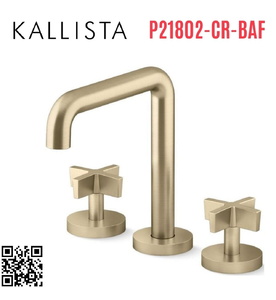 Vòi bồn tắm thân cao nóng lạnh vàng Kallista P21802-CR-BAF