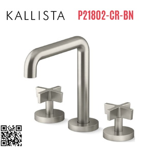 Vòi bồn tắm thân cao nóng lạnh Nickel Kallista P21802-CR-BN