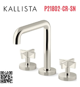 Vòi bồn tắm thân cao nóng lạnh Nickel Kallista P21802-CR-SN