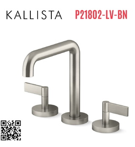 Vòi bồn tắm thân cao nóng lạnh Nickel Kallista P21802-LV-BN