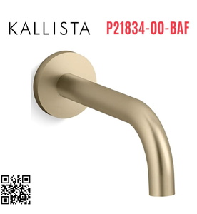 Đầu xả bồn tắm gắn tường vàng Kallista P21834-00-BAF