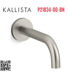 Đầu xả bồn tắm gắn tường Nickel Kallista P21834-00-BN