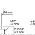 Vòi bồn tắm thân cao nóng lạnh Nickel Kallista P21802-CR-SN