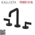 Vòi bồn tắm thân cao nóng lạnh đen Kallista P21802-LV-BL