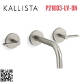Vòi chậu rửa mặt 3 chân âm tường Nickel Kallista P21803-LV-BN