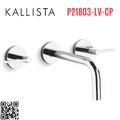 Vòi chậu rửa mặt 3 chân âm tường Chrome Kallista P21803-LV-CP