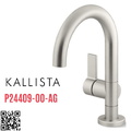 Vòi chậu rửa mặt nóng lạnh 1 chân Nickel Kallista P24409-00-AG