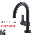 Vòi chậu rửa mặt nóng lạnh 1 chân xanh đen Kallista P24409-00-GN
