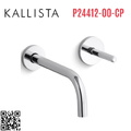 Vòi rửa mặt âm tường nóng lạnh Chrome Kallista P24412-00-CP