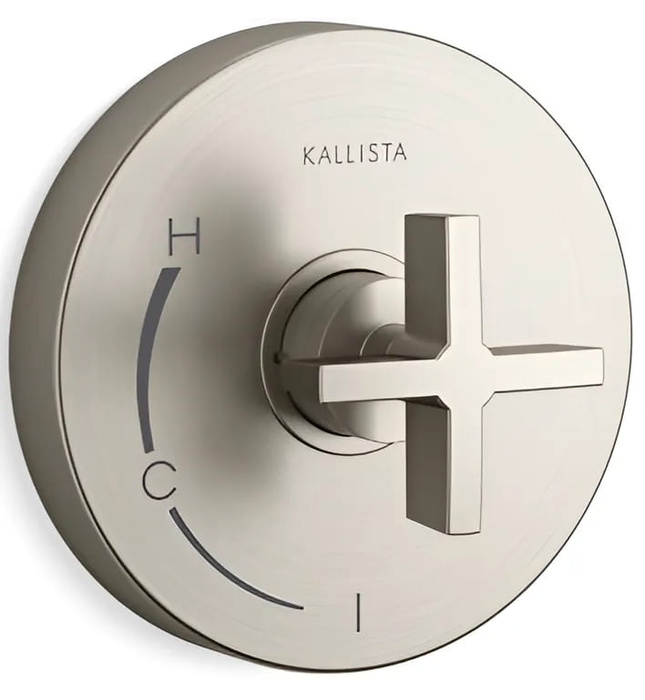 Mặt nạ điều khiển đơn sen tắm âm tường Chrome Kallista P24415-CR-CP