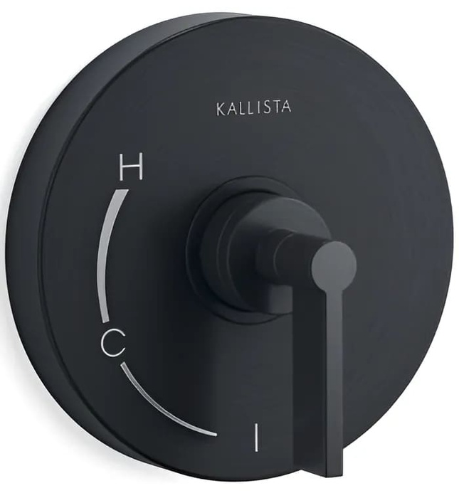 Mặt nạ điều khiển đơn sen tắm âm tường Nickel Kallista P24415-LV-SN