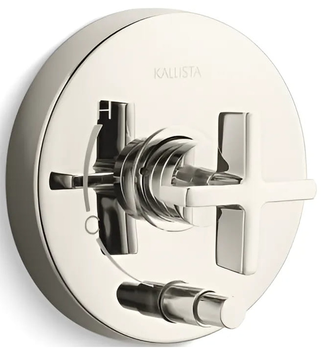 Mặt nạ điều khiển đơn và chuyển hướng Nickel Kallista P24416-CR-SN