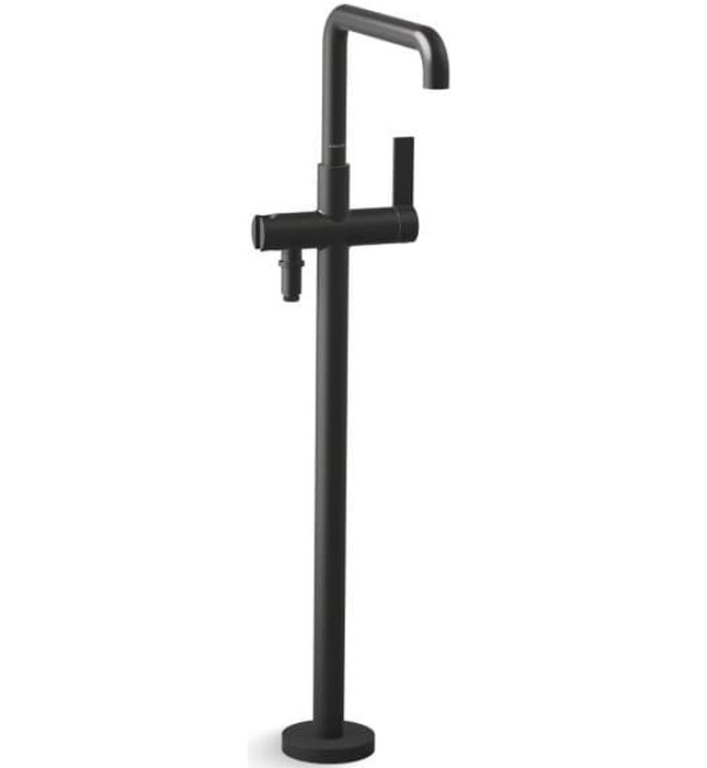 Vòi bồn tắm gắn sàn 1 lỗ nóng lạnh Nickel Kallista P24418-00-BN